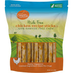 Canine Naturals Chicken Recipe Chew Rawhide Free Dog Treats Made From Usa Raised Chicken All Natural And Easily Digestible 40 Pack Of 5 Inch Stick ...
