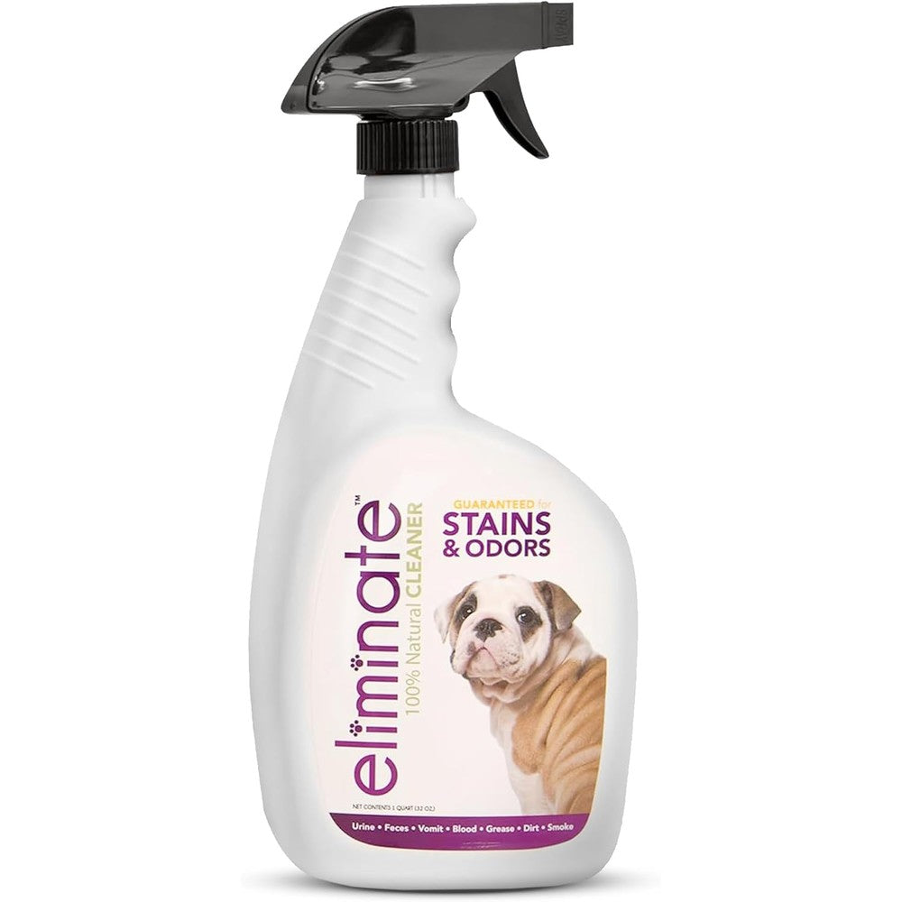 Health Extension Eliminate Enzymatic Stain And Odor Remover With Natural Ingredients For Pets And People 32 Fluid Ounce Spray Bottle