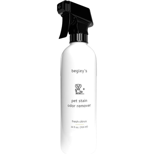 Begley's Pet Stain And Odor Remover Enzymatic Cleaner For Dog Urine Cat Pee And Feces 24 Fluid Ounce