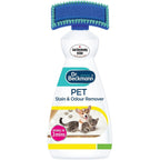 Dr. Beckmann Pet Stain And Odour Remover With 2-In-1 Applicator Brush, Professional Strength Carpet And Upholstery Cleaner, 650 Milliliters