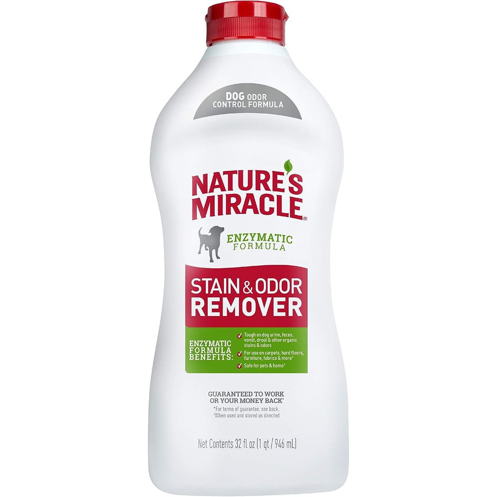 Nature's Miracle Stain And Odor Remover For Dogs, Bio-Enzymatic Odor Control Formula, 32 Fluid Ounces