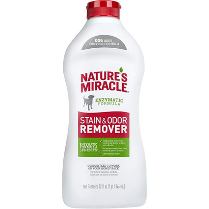 Nature's Miracle Stain And Odor Remover For Dogs, Bio-Enzymatic Odor Control Formula, 32 Fluid Ounces