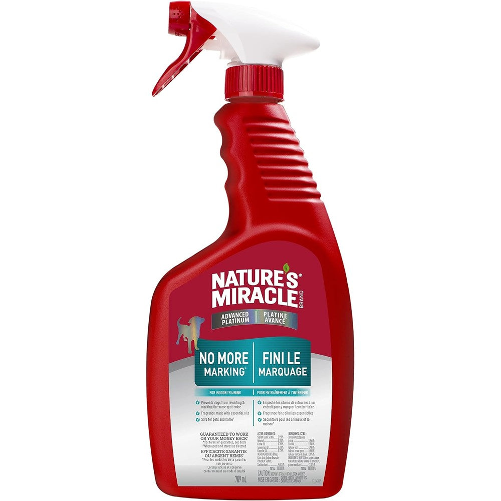 Nature's Miracle Advanced Platinum No More Marking Spray For Dogs, 24 Fluid Ounces, Helps Deter Repetitive Pet Marking Behavior