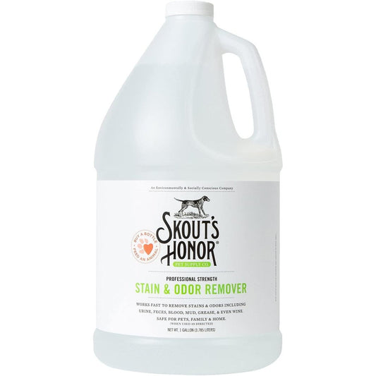 Skout's Honor Professional Strength Pet Stain And Odor Remover For Dogs And Cats 128 Fluid Ounces