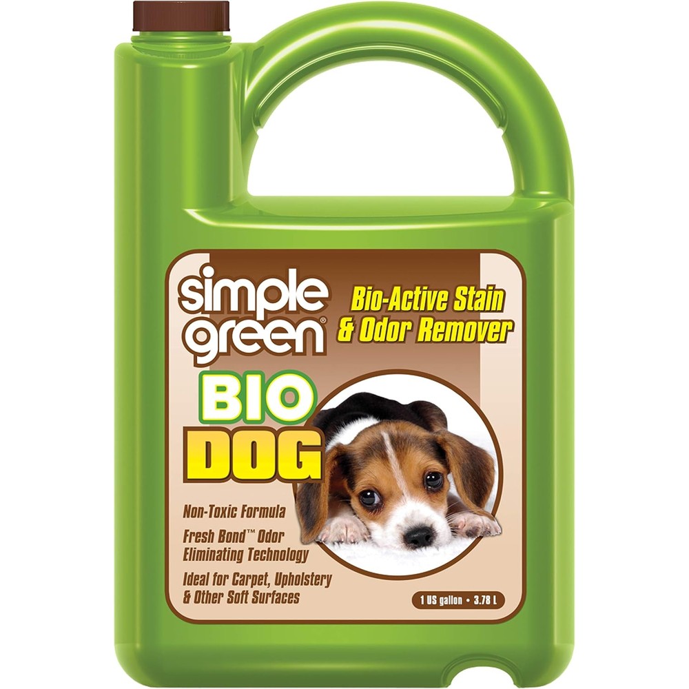 Simple Green Bio Active Stain And Odor Remover For Pet And Carpet 128 Fluid Ounce 1 Gallon Milky White Liquid Cleaner