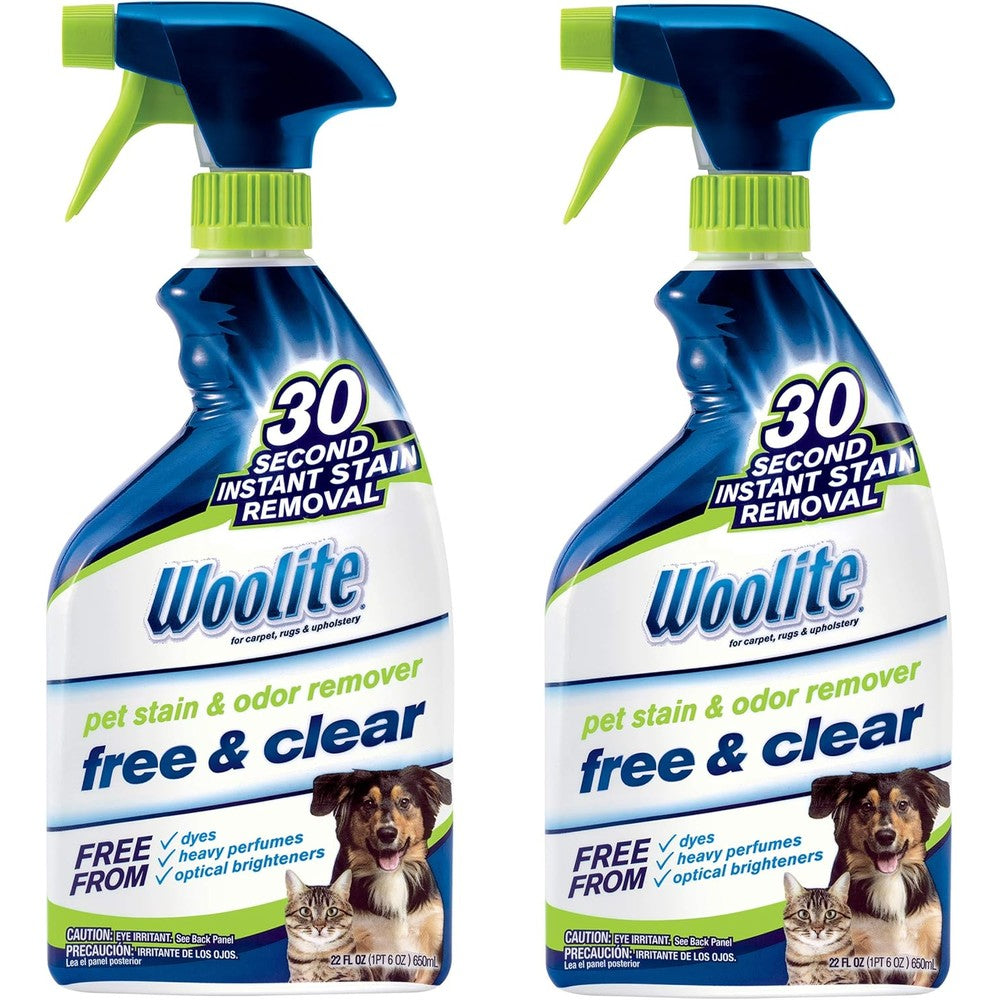 Bissell Woolite Free And Clear Pet Stain And Odor Remover 22 Fluid Ounces Pack Of 2