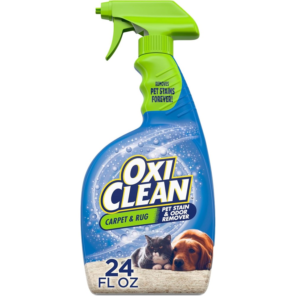 OxiClean Carpet And Rug Pet Stain And Odor Remover Spray 24 Fluid Ounces For Cats And Dogs