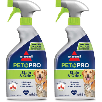 Bissell Pet Pro Stain And Odor Eliminator With Enzyme Action 22 Fluid Ounce 2 Pack 77X7F