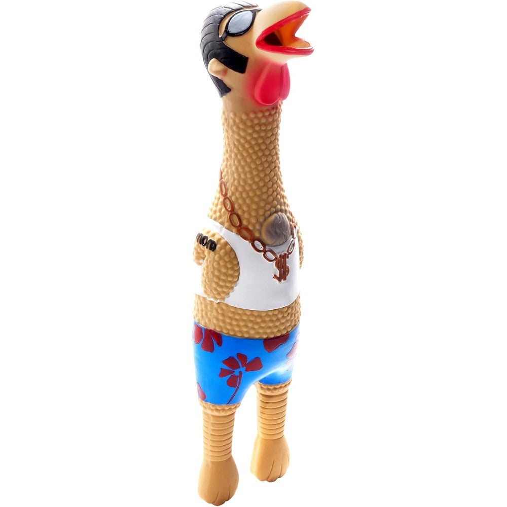 Outward Hound By Charming Pet Squawkers Earl Latex Squeaky Rubber Chicken Dog Toy Large Size