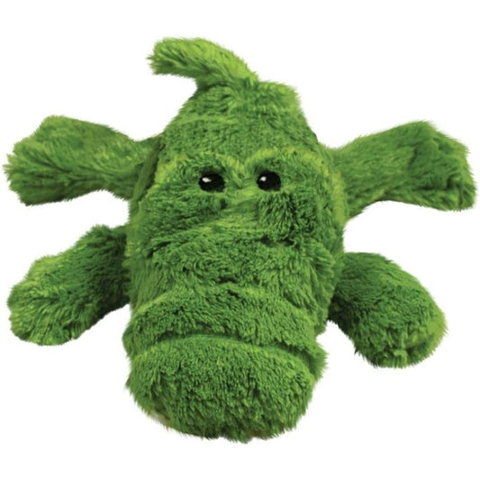 KONG Cozie Ali The Alligator Indoor Cuddle Squeaky Plush Dog Toy For Medium Dogs Green