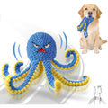 Qraxond Interactive Dog Toys Octopus Durable Automatic Jumping Squeaky Moving Tug Of War Doggie Toy USB Rechargeable Blue Variant For Light Chewers