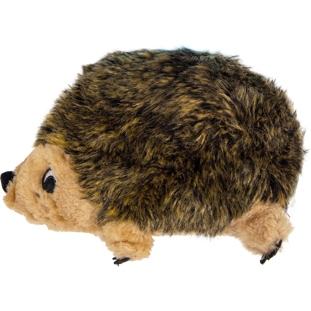 Outward Hound Hedgehogz Stuffed Dog Toy Soft Plush Hedgehog With Grunts And Squeaks Medium Brown Dog Toy