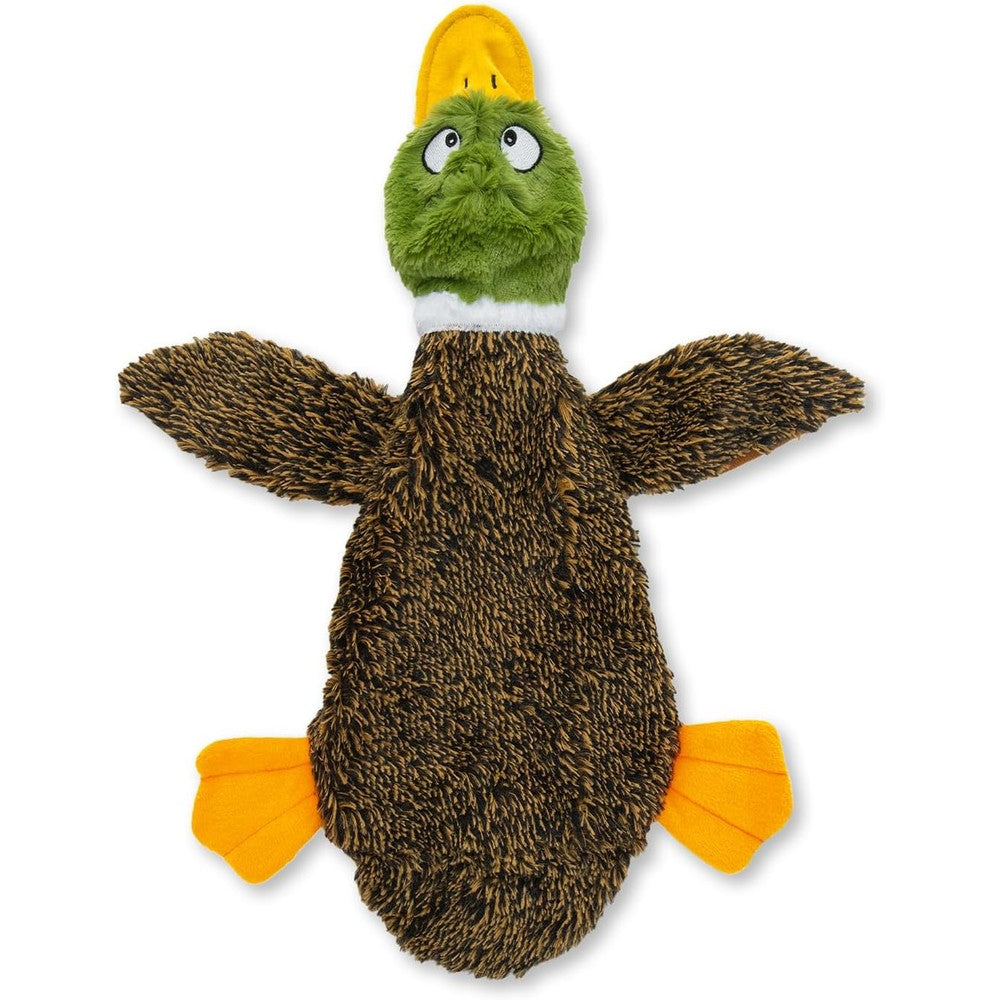 Best Pet Supplies 2-in-1 Fun Skin Stuffless Squeaky Dog Toy With Soft Durable Fabric For Small Dogs, Wild Duck Variant, 1 Number