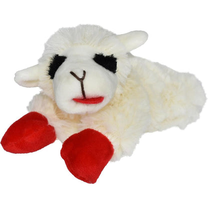 Multipet International Lamb Chop Squeaky Dog Plush Toy Ultra Soft Stuffed Animal Toy For Small And Medium Dogs Cream Six Inch