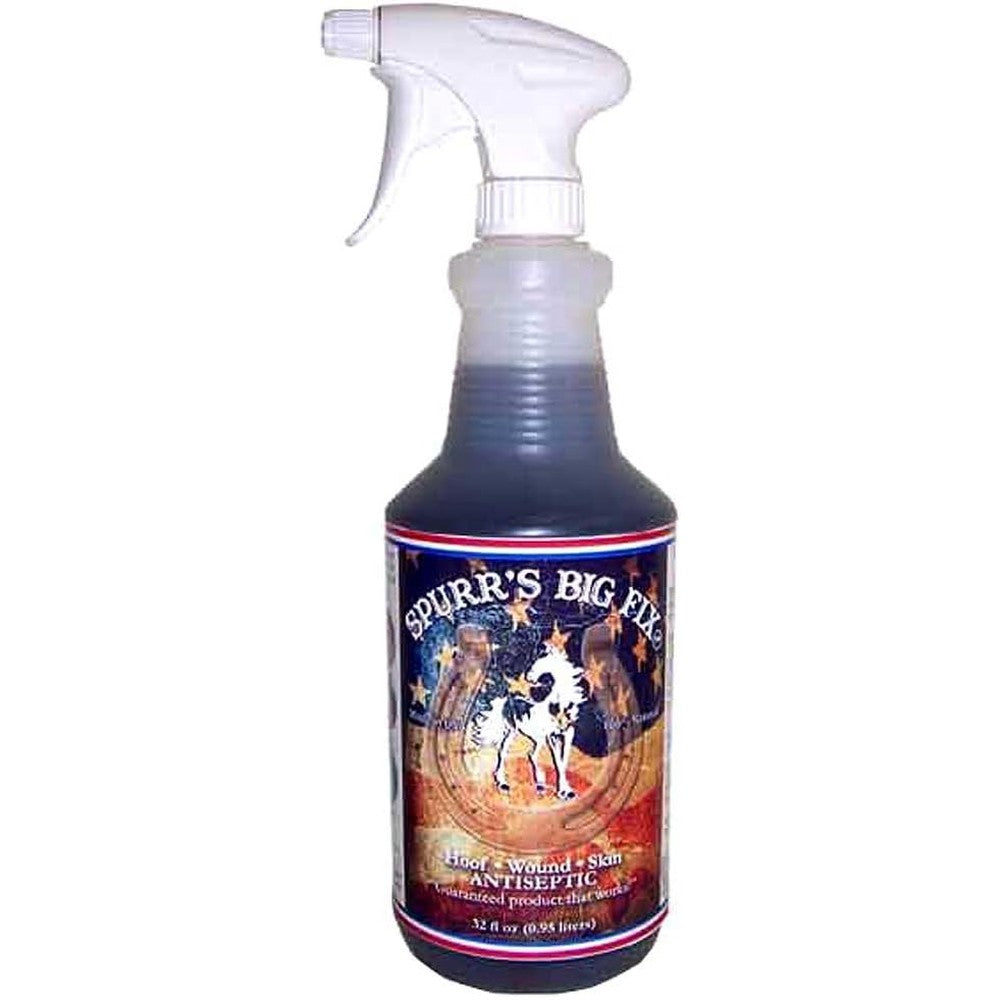 Yinge Spurr's Big Fix Wound Skin And Hoof Antiseptic Spray 32 Fluid Ounces For Livestock And Pets