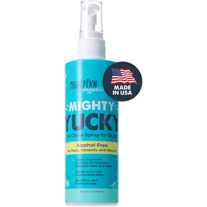Mighty Paw Waggables Yucky No Chew Spray For Dogs Bitter Apple Training Aid And Hot Spot Deterrent 8 Fluid Ounce Made In The United States