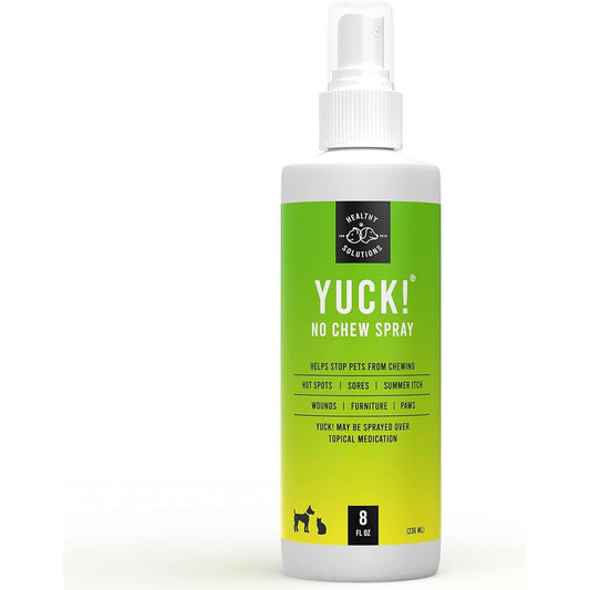 Healthy Solutions For Pets Bitter Spray For Dogs Cats And Puppies Water Based No Chew Deterrent 236 Milliliters