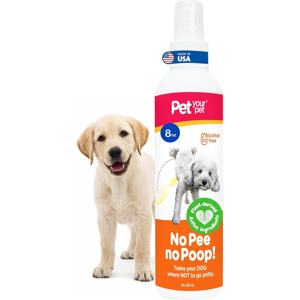 Zooflair Dog Potty Training Spray No Pee No Poop Natural Deterrent For Indoor And Outdoor Use 8 Fluid Ounce Authentic Usa Imported