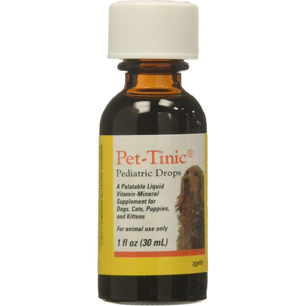 Zoetis PetTinic Pediatric Vitamin And Mineral Supplement For Dogs And Cats 1 Fluid Ounce