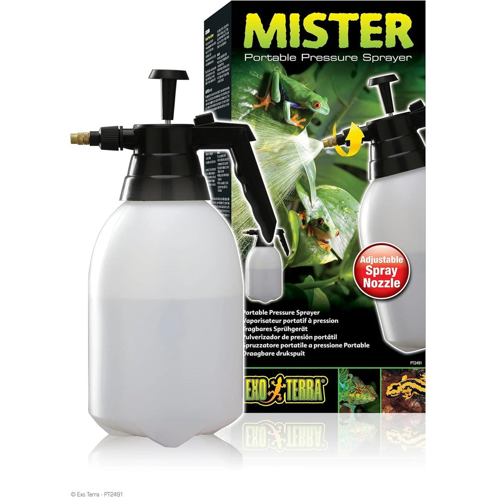 Hagen Exo Terra Mister Portable Pressure Sprayer For Terrariums And Tropical Plants 2 Liter Capacity
