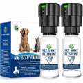 Diloqio Cat Spray Deterrent System 2 Pack Motion Activated Indoor Pet Repellent For Cats And Dogs With Odorless Mist 3.89 Fluid Ounce Canisters