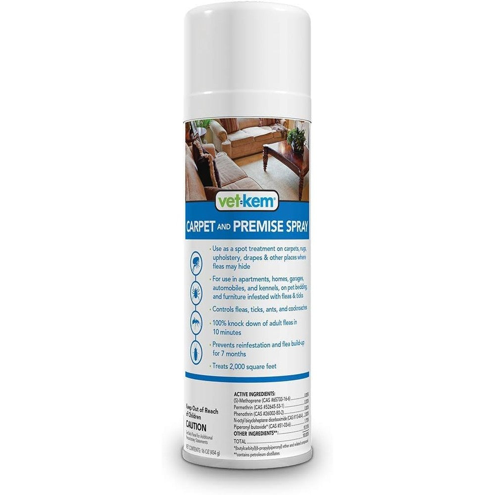 Vet-Kem Carpet And Premise Spray For Fleas And Ticks 16 Ounces