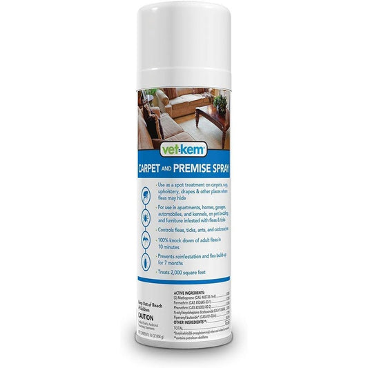Vet-Kem Carpet And Premise Spray For Fleas And Ticks 16 Ounces