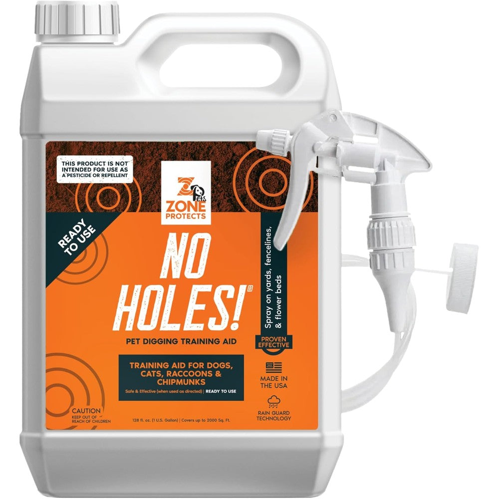 Zone Protects No Holes Digging Dog Prevention Spray Gallon Trigger Sprayer For Yards Flower Beds And Under Fences 128 Fluid Ounce