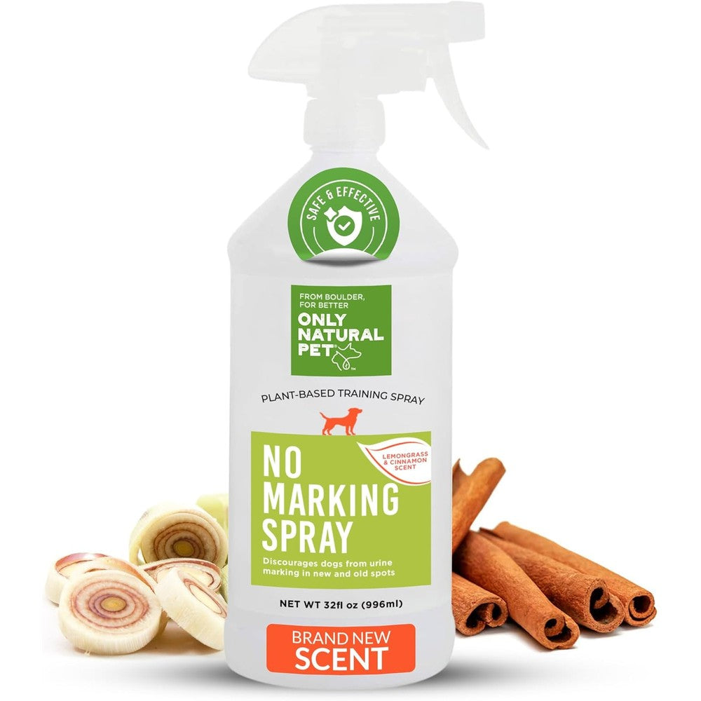 Only Natural Pet No Marking Deterrent Spray For Dogs Indoor And Outdoor Urine Prevention And Potty Training Aid 32 Fluid Ounce