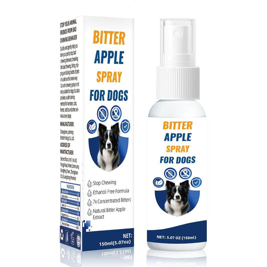 YHGFB Bitter Apple No Chew Spray For Dogs To Stop Destructive Chewing, Alcohol Free Deterrent Spray For Furniture And Shoes, 5.07 Fluid Ounces