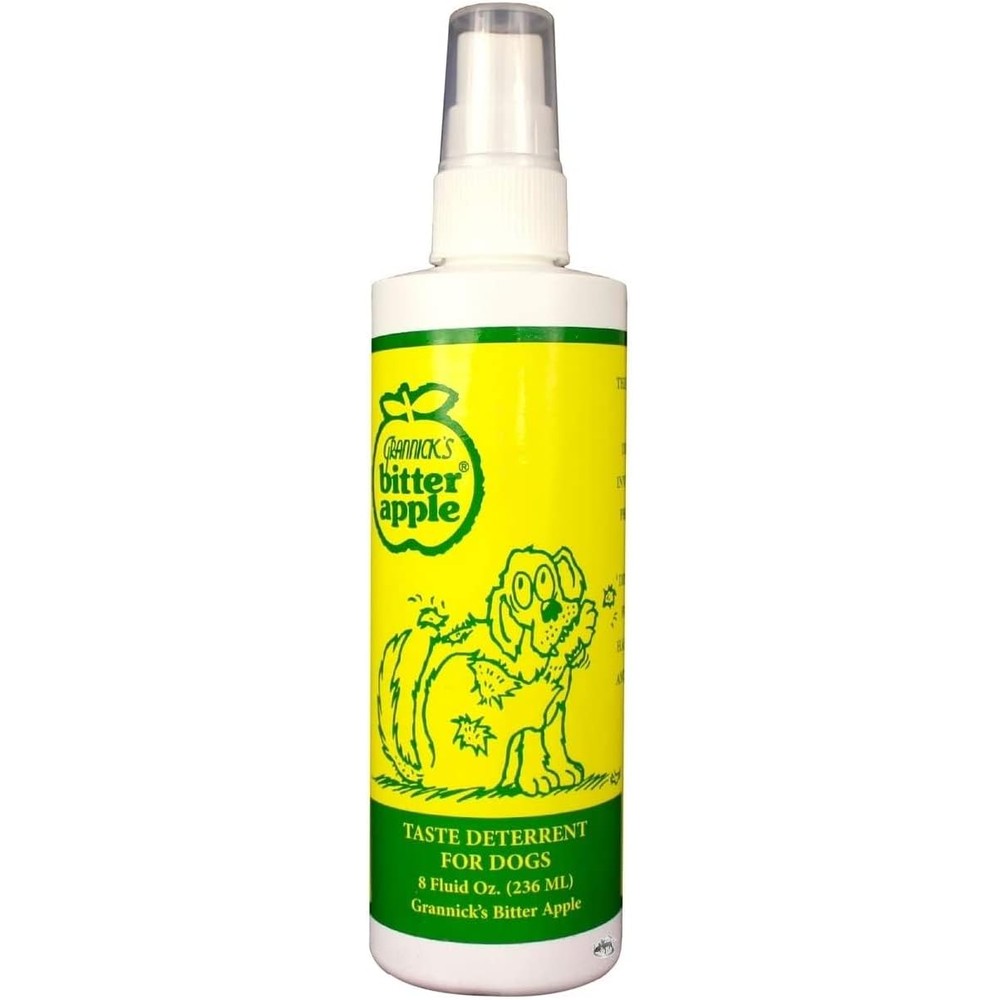 Grannick's Bitter Apple Taste Deterrent Spray For Dogs And Cats Anti Chewing Behavior Training Aid 8 Fluid Ounce