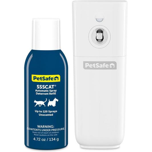 PetSafe SSSCAT Motion Activated Automatic Spray Pet Deterrent For Cats And Dogs Indoor Training Device