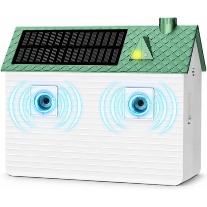 Vertexus Solar Ultrasonic Bark Control Device For Dogs Humane Training Aid With Dual Frequency 50 Foot Detection And 3 Adjustable Modes