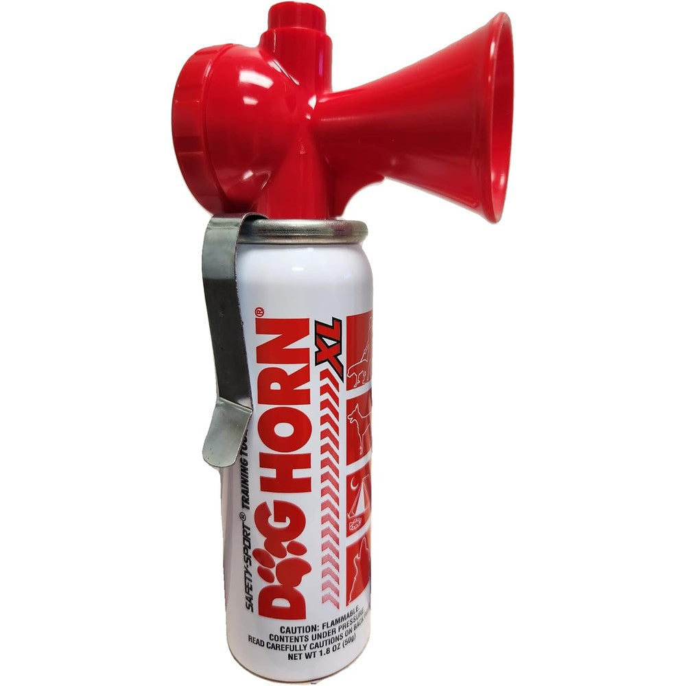 Dog Horn Xl Air Horn For Dogs And Wildlife Deterrent Device With Belt Clip Extra Loud Sound For Outdoor Safety And Training