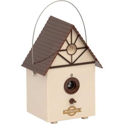 PetSafe Outdoor Ultrasonic Bark Control Birdhouse Style Deterrent Device For Dogs Up To 1/4 Acre Coverage Weatherproof