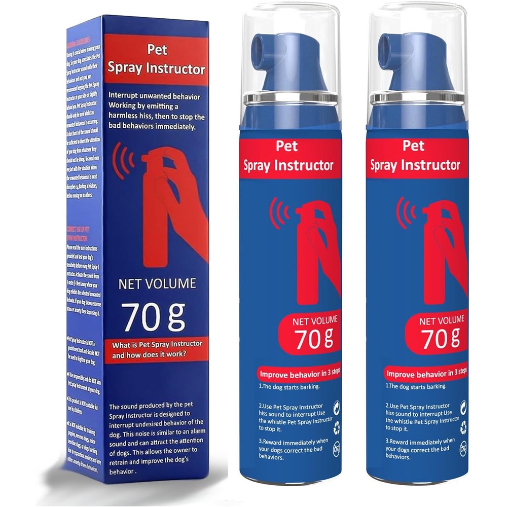 Gutes Leben Dog Instructor Spray 70 Milliliter Corrector Trainer For Unwanted Behavior Management 2 Pack