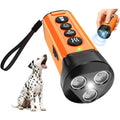 Pablo Dog Bark Deterrent Device 3X Ultrasonic Anti Barking Silencer With 6 Training Modes And 50 Foot Range Orange Rechargeable