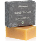 Chagrin Valley Soap And Salve Certified Organic Dog Shampoo And Conditioner Bar With Honey And Oats For Itchy Skin Relief 3.8 Ounce Bar