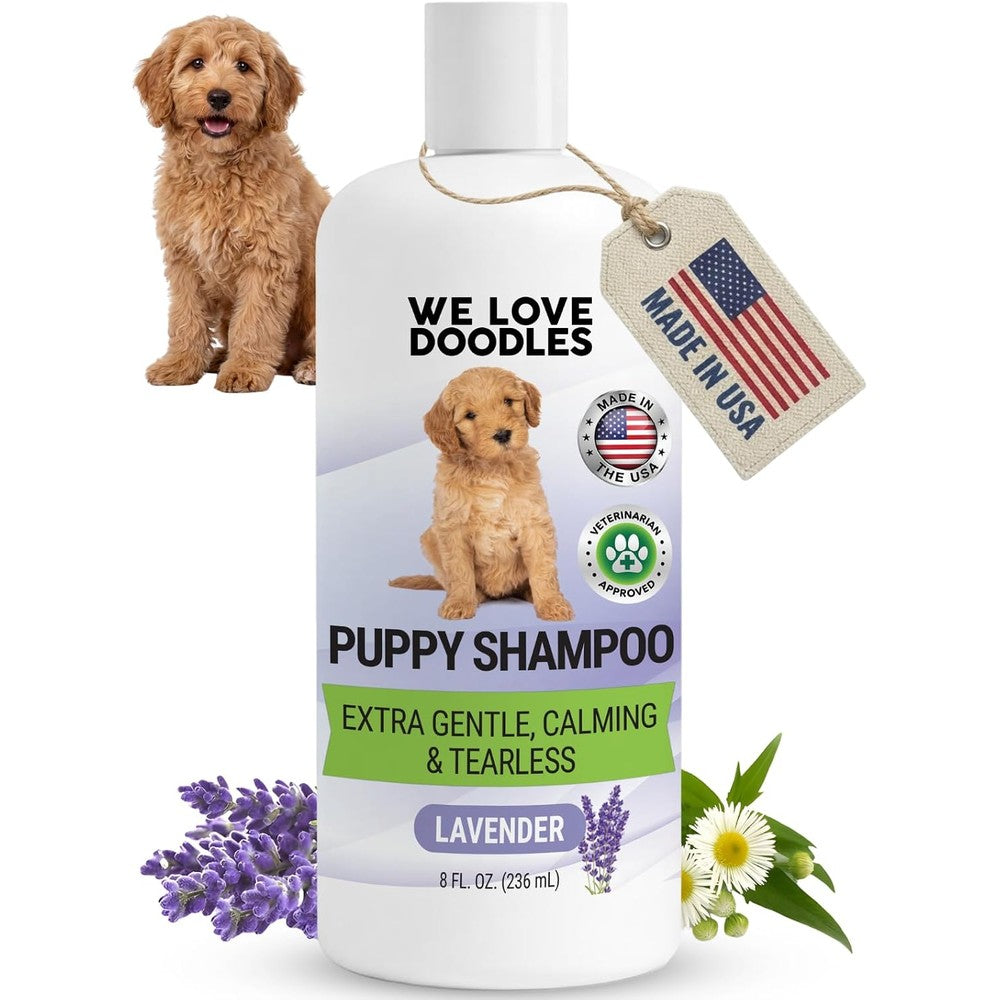 We Love Doodles Puppy Shampoo And Conditioner Tear Free Sensitive Skin Oatmeal Bath Organic Formula Lavender Scent 8 Fluid Ounce