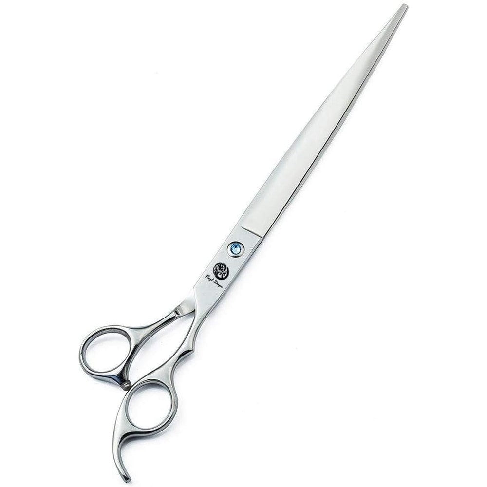 Purple Dragon 10 Inch Sharp Edge Salon Hair Cutting Shears And Professional Pet Dog Grooming Scissors With Storage Bag