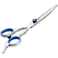 Nlmskzzy Curved Dog Grooming Scissors Heavy Duty Titanium Stainless Steel Pet Hair Shears With Safety Round Tips For Dogs And Cats