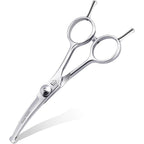 Trixie Dog Grooming Scissors 4.75 Inch Pet Curved Shears Made Of Advanced JP440C Stainless Steel Alloy For Dogs And Cats