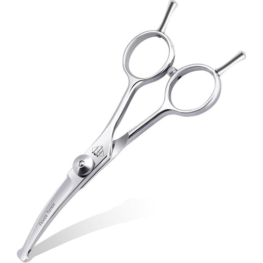 Trixie Dog Grooming Scissors 4.75 Inch Pet Curved Shears Made Of Advanced JP440C Stainless Steel Alloy For Dogs And Cats