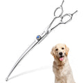 ULG Curved Dog Grooming Shears 7 Inch Professional Japanese 440C Stainless Steel Pet Hair Scissors For Trimming And Cutting