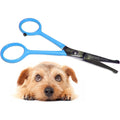 Scaredy Cut Tiny Trim Ball Tipped Small Pet Grooming Scissor For Dogs And Cats Safety Shears For Ear Nose Face Paw Blue Four Point Five Inches