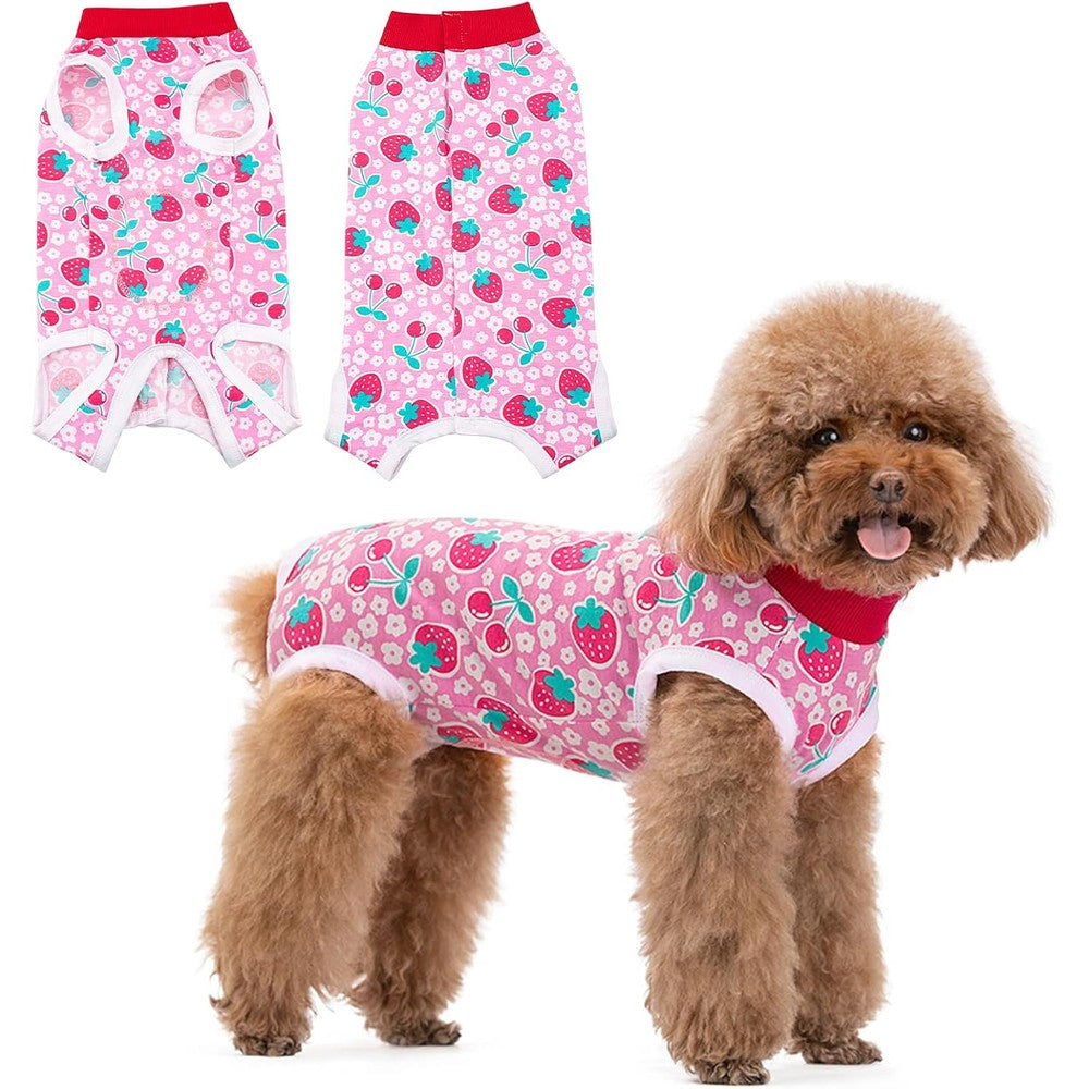 Coppthinktu Recovery Suit For Dogs After Surgery Soft Cotton Lycra Blend Dog Onesie Surgery Recovery Suit And Cone Alternative