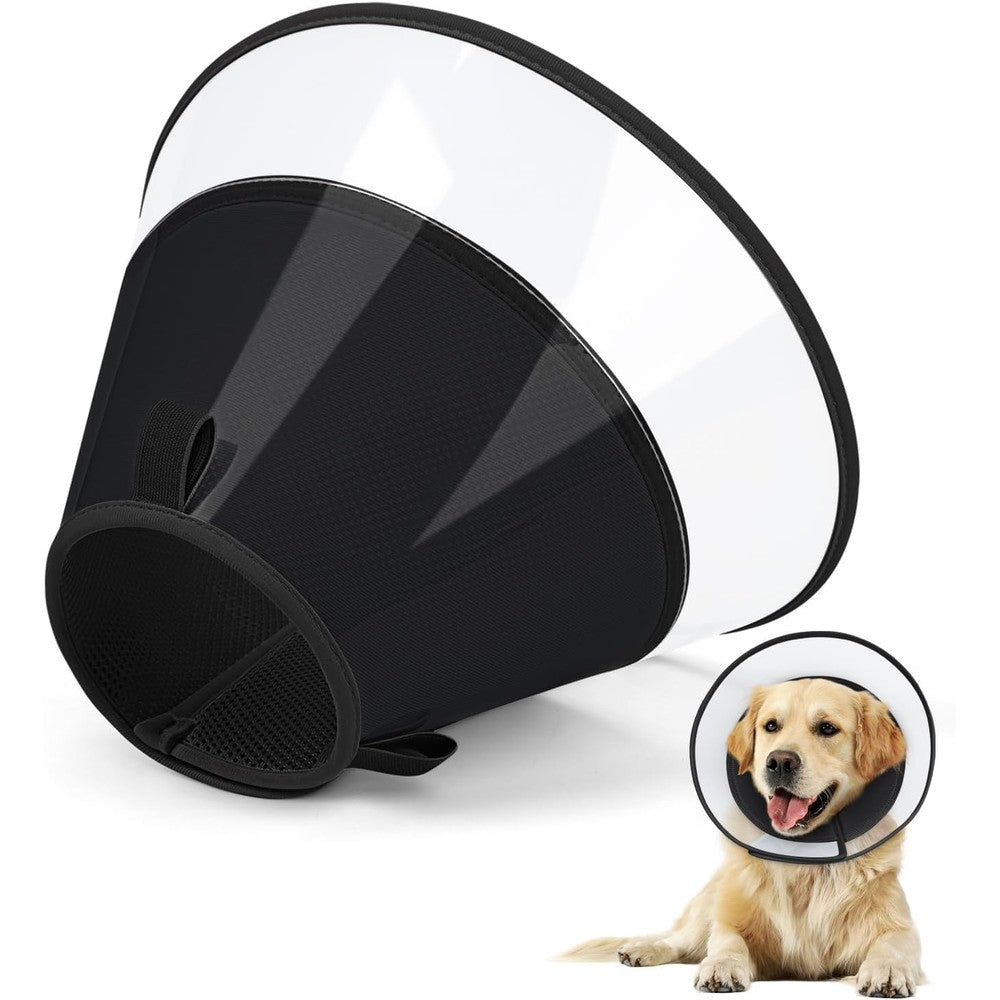 Joypig Dog Cone Collar With Soft Liner Elizabeth Recovery Collar After Surgery For Large Medium Dogs Comfortable Pet Head Cone Alternative Large Size