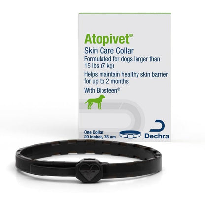 Atopivet Skin Care Collar For Dogs And Cats Greater Than Twenty Two Pounds Skin Barrier Support For Medium And Large Pets Twenty Nine Inches