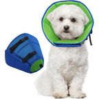Letsqk Dog Cone Collar After Surgery For Medium Dogs Adjustable Soft Recovery Elizabethan Collar For Wound Healing And Protection Blue