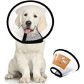 Qiyadin Plastic Pet Recovery Collar And Cone Adjustable Elizabethan E Collar For Dogs And Cats After Surgery Wound Healing Prevention Size Small